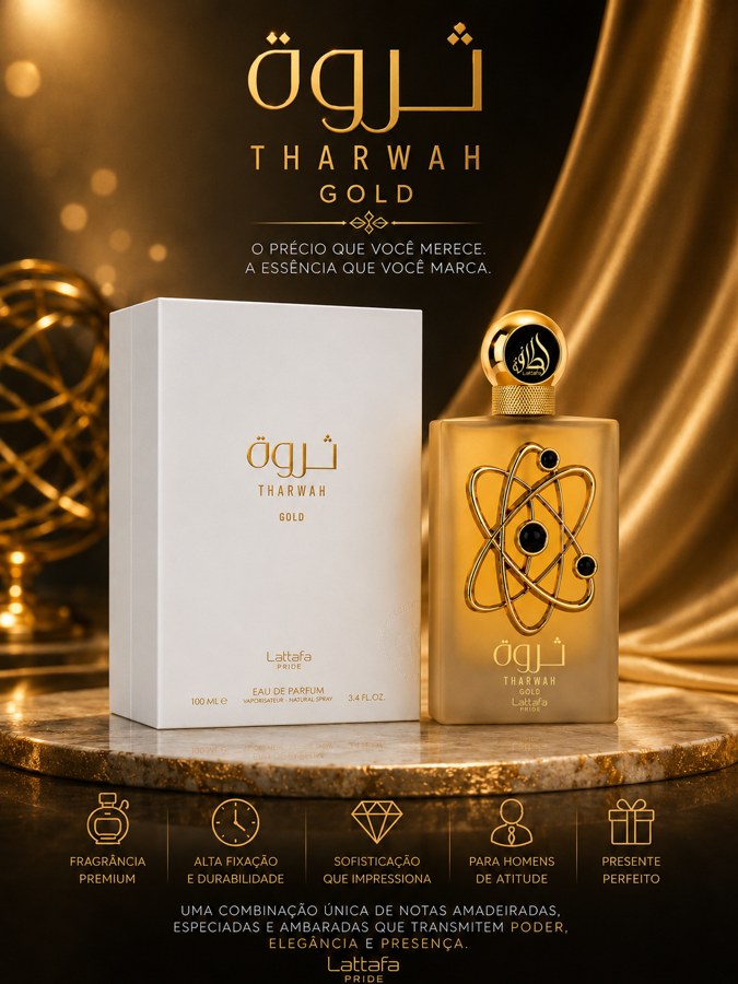 Tharwah Gold Eau de Parfum 100ml – Lattafa Pride