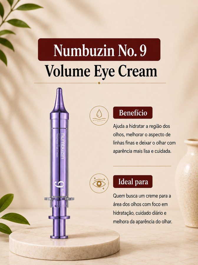 Numbuzin No.9 NAD+ Retinal Volumetox Eye Cream (20ml)